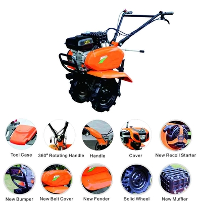 GT900-H เครื่องไถพรวนสายพานกำลังขนาดเล็ก 600 - 950 มม. ความกว้างการไถพรวนเริ่มต้นหดตัว