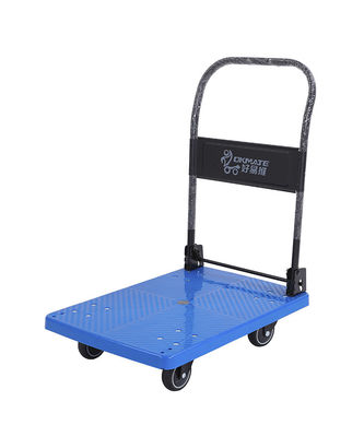 รถเข็นรถเข็นพับได้ 4 ล้อ SILENT เสริมแรง 180KG Feet Folding