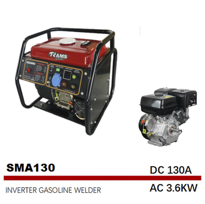 น้ำมันสตาร์ทมือ MMA SMAW อุปกรณ์เชื่อม 130A 230V เครื่องเชื่อม