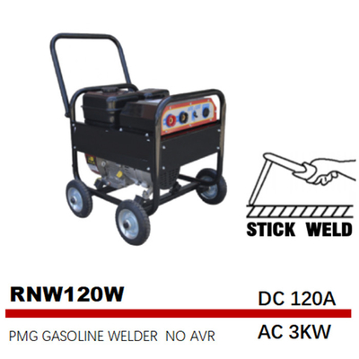 เครื่องเชื่อมแก๊สขับเคลื่อนด้วยแก๊ส AC 3kw 120A PMG