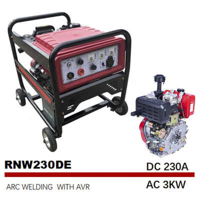 230A Arc Diesel Engine Driven Welders 12.5L Small Tank SMAW