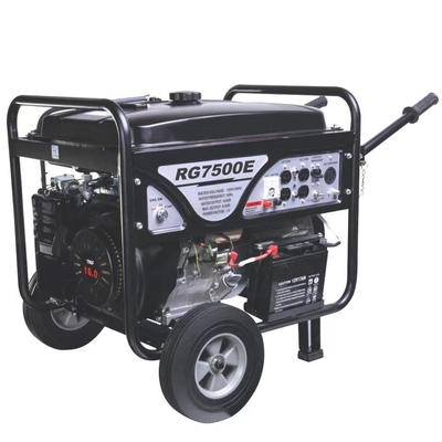 เครื่องยนต์ 190F เครื่องกำเนิดไฟฟ้าแบบพกพา เบนซิน 6kw Manual Electric Start