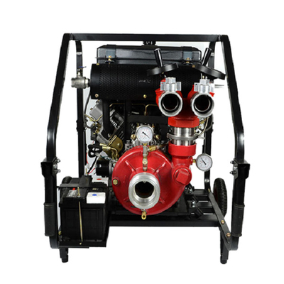 ปั๊มดับเพลิงอัตโนมัติสูง 95 เมตร 2 ช่อง V Twin 3x3 ใน Inlet Outlet