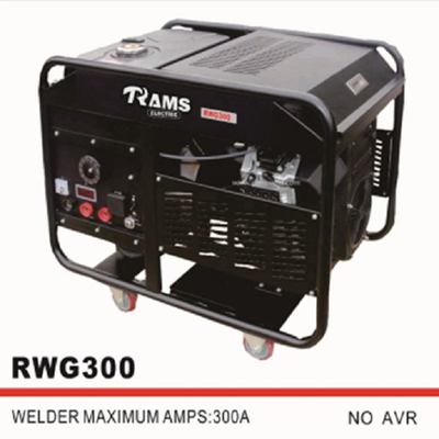 300A เครื่องเชื่อมเบนซิน 155 กก. แบบพกพาพร้อมถังน้ำมันเบนซิน 30 ลิตร