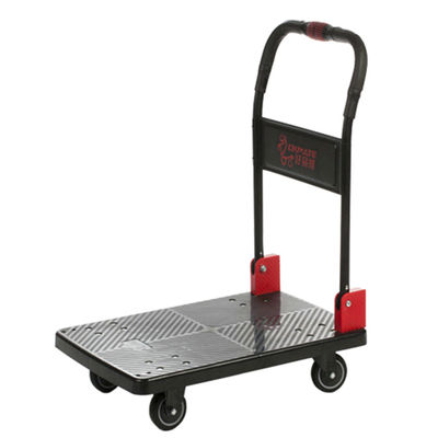รถเข็นรถเข็นพับได้ 4 ล้อ SILENT เสริมแรง 180KG Feet Folding
