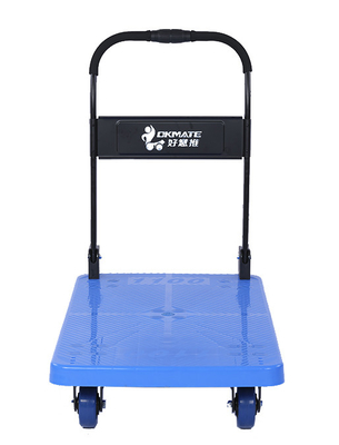 รถเข็นพับแบบพับได้สำหรับงานหนัก 600KG ด้วยมือเดียวพร้อมล้อ TPR ขนาด 5 นิ้ว