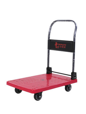 รถเข็นรถเข็นพับได้ 4 ล้อ SILENT เสริมแรง 180KG Feet Folding