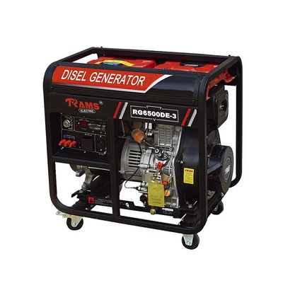 สตาร์ทไฟฟ้า 5kw เครื่องกำเนิดไฟฟ้าดีเซล 389cc Displacement เครื่องยนต์ 4 จังหวะ