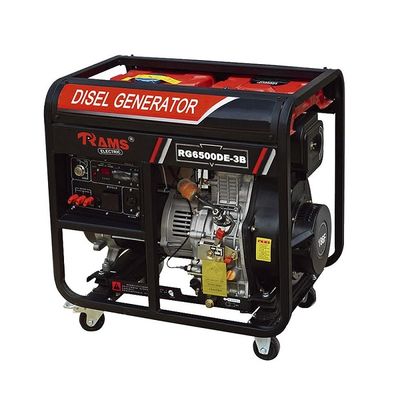 สตาร์ทไฟฟ้า 5kw เครื่องกำเนิดไฟฟ้าดีเซล 389cc Displacement เครื่องยนต์ 4 จังหวะ