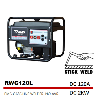 120A เครื่องกำเนิดไฟฟ้าแบบแท่งเบนซิน 2kw ความถี่ปานกลาง PMG Type L