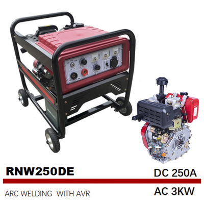 DC AC 3KW 250 A เครื่องเชื่อมอาร์คความถี่ปานกลาง 12.5L เครื่องเชื่อมถัง