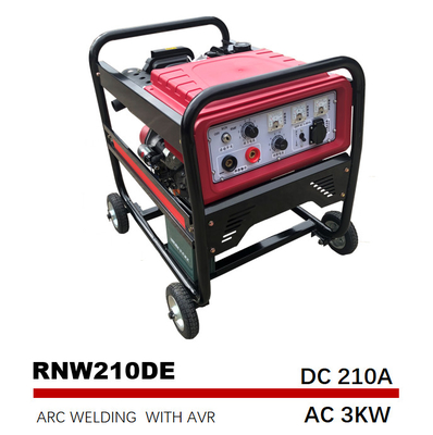 เครื่องเชื่อมแบบใช้ไฟฟ้าดีเซล 192F เครื่องกำเนิดไฟฟ้าเครื่องเชื่อมแบบขับเคลื่อนด้วยดีเซลขนาด 12.5 ลิตร