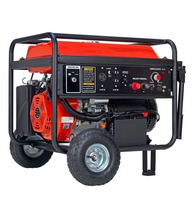 180A เครื่องกำเนิดไฟฟ้าเชื่อมเบนซิน 90 กก. 15L ถังน้ำมันเบนซินขับเคลื่อน