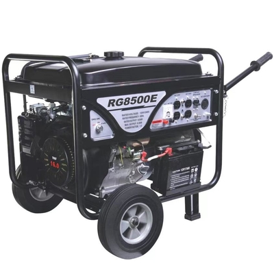 เครื่องกำเนิดไฟฟ้าแบบพกพาขนาด 459cc 7kw พร้อมถังน้ำมันเบนซิน 28 ลิตร 9000 วัตต์สูงสุด