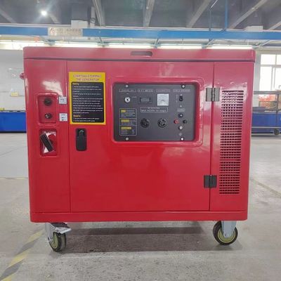 เครื่องกำเนิดก๊าซเงียบแบบพกพาขับเคลื่อนด้วยเครื่องยนต์ 15HP 6.5kw 69db พร้อมหลังคากันเสียง