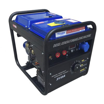 ถังเชื้อเพลิงขนาดใหญ่ Arc 3kw เครื่องกำเนิดไฟฟ้าแบบพกพา DIESEL กระแสทางเลือก 210 แอมป์