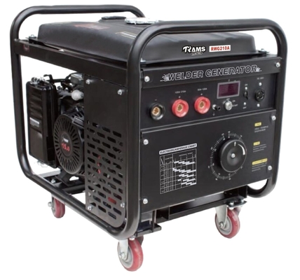 RWG210AC 210A เครื่องเชื่อมอาร์คไฟฟ้าเครื่องกำเนิดไฟฟ้าเบนซิน 15HP Engine