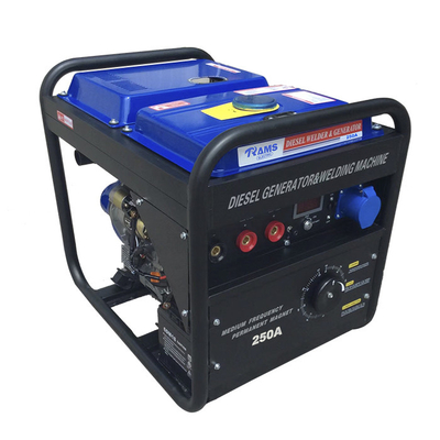 SMAW 250A เครื่องกำเนิดไฟฟ้าเชื่อมดีเซล RWD250AC ประเภทความถี่กลาง