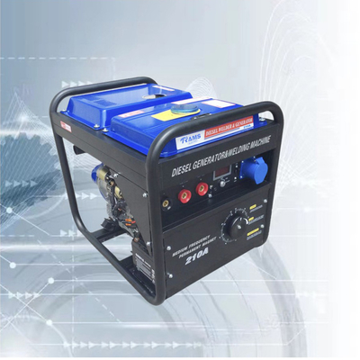 เครื่องกำเนิดไฟฟ้าเชื่อมดีเซลแม่เหล็กถาวร PMG 210A GTAW Electric Start