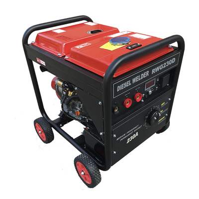 เครื่องกำเนิดไฟฟ้ากระแสตรง 230A เครื่องเชื่อมอาร์ค 5.5 gal DIESEL Generator