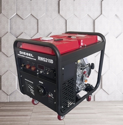 210A Stick Genset เครื่องเชื่อมดีเซลเครื่องกำเนิดไฟฟ้า AC 3kw Full Copper Engine